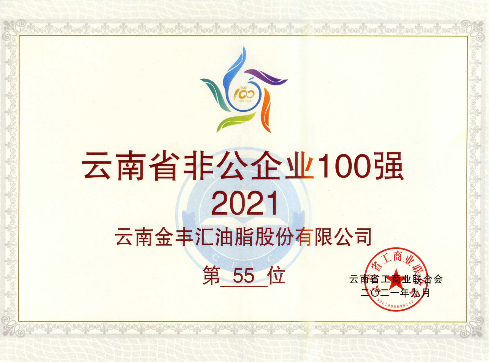 云南省非公企业100强