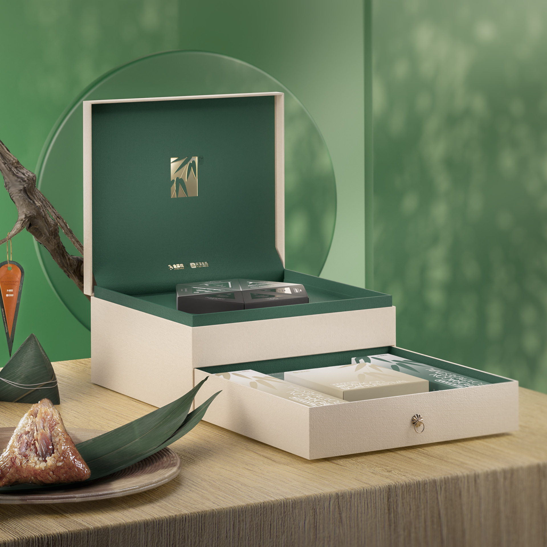 金菜花粽油礼盒